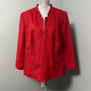KRISTEN Red long sleeve blazer jacket office wear business women’s size 16